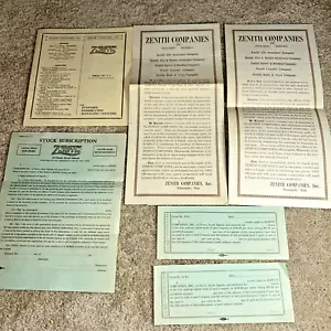 1916 ZENITH CO. Pierre S.D. / Minneapolis Stock Offering Prospectus Documents - Picture 1 of 18