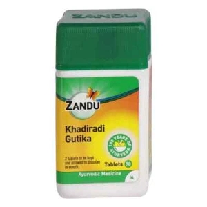 Zandu Ayurvedic Khadiradi Vati Gutika 70 Tablets - Picture 1 of 4