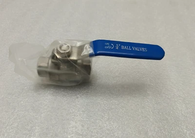 BALL VALVE 1/4"  STAINLESS STEEL 316 1000WOG LOT OF 5PCS - Image 1 of 4