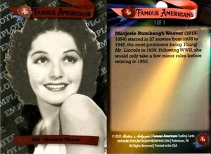 Historische Autogramme HA Famous Americans #259 Marjorie Weaver Legierung Mitarbeiter 1/1 - Bild 1 von 1