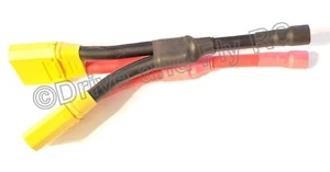 XT90 Parallel connector 10AWG Silicone Gauge wire XT-90 LiPo 6.5mm Castle Plug  - Picture 1 of 12