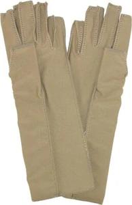 Isotoner Therapeutic Compression Fingerless Gloves, Large, Camel Tan - Picture 1 of 4