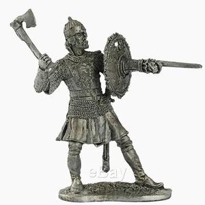 Russian Warrior with Tarch, 16-17 centuries. Tin Toy Soldier 54mm Figurine - Picture 1 of 5