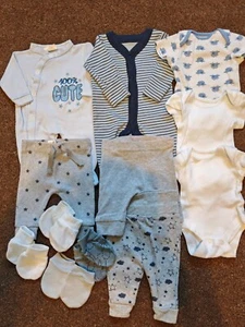 Baby Boys Newborn Bundle. Tiny Early Prem. 5lb Baby. - Picture 1 of 1