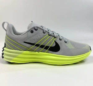 Nike Lunar Roam Mens 12 Gray Volt Black Running Shoes Sneakers HV0812-011 - Picture 1 of 9
