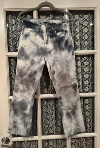 Everlane High Rise Bleach Dye Denim Jeans, Cropped, Size 26 - Picture 1 of 13