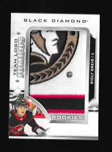 RIDLY GREIG 2023-24 BLACK DIAMOND JUMBO TEAM LOGO ROOKIE PATCH SENATORS RC - Picture 1 of 2