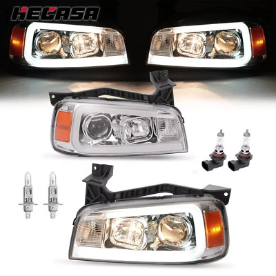 Par de faros proyectores tubo LED cromados para Dodge Charger 2006-2010 Foto 1 de 4
