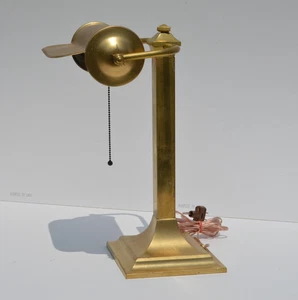 AWESOME ANTIQUE BRASS TABLE LAMP UNIVERSITY OF PENNSYLVANIA DATED 1927  - Picture 1 of 18