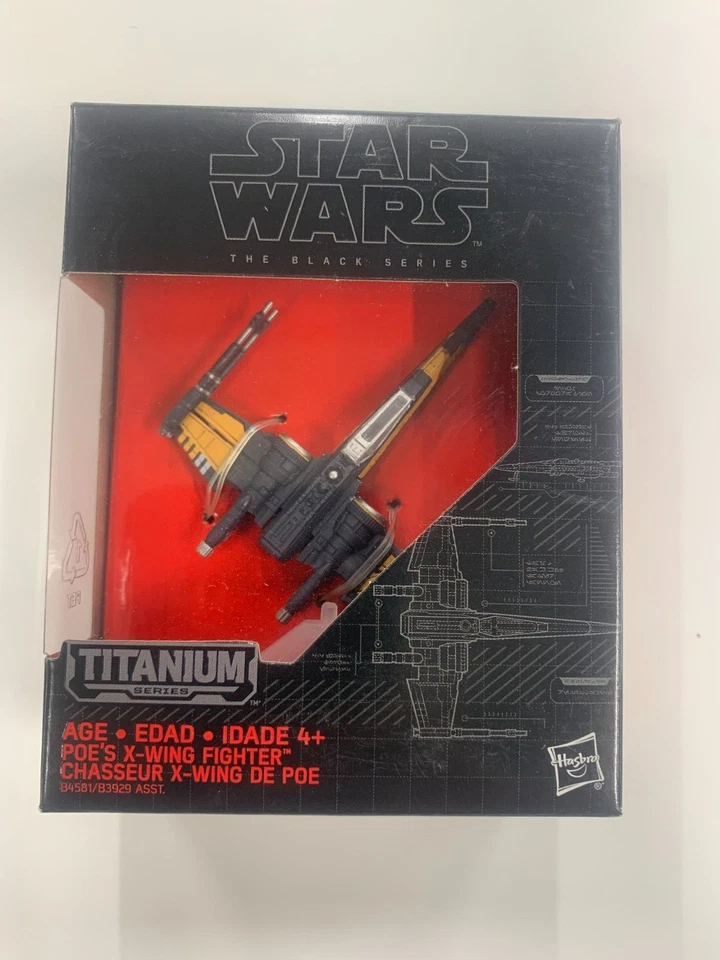 Star Wars Black Series Titanium Poe's X-Wing Fighter #12 2015 Hasbro sellado Foto 1 de 1