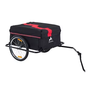 Bicycle Cargo Trailer, Two-Wheel Bike Luggage Wagon Trailer with Removable Cover - Picture 1 of 11