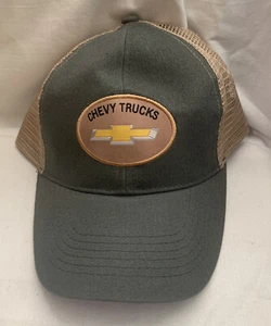 Chevy Trucks Gray/Tan Mesh Adjustable Cap - Picture 1 of 4