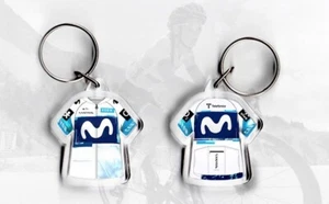 TEAM Movistar t-shirt / jersey keyring cycling, Tour de France UCI - Picture 1 of 9