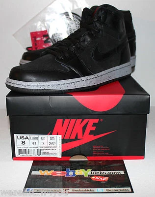 Tênis Air Jordan Retro 1 I AJ1 Flight 23 NYC Wolf cinza masculino 8-13 715060-002 - Imagem 1 de 4