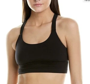 Natori Sports Bra LARGE Women’s Black Impulse Racerback Bralette NWT NEW $48 - Picture 1 of 2