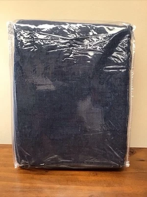 Painel cortina cortina Pottery Barn Emery linho BLACKOUT (1) 50”x108” meia-noite NOVO - Imagem 1 de 4