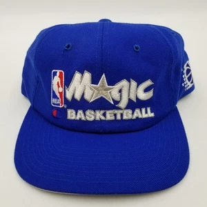 NOS Orlando Magic Basketball New Vintage 90s Blue Champion Wool Snapback Cap Hat - Picture 1 of 11