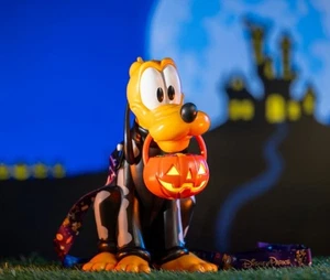 Disney Parks 2025 Happy Halloween Pluto Glow Scheletro Tazza Sipper con Zucca LU - Foto 1 di 2
