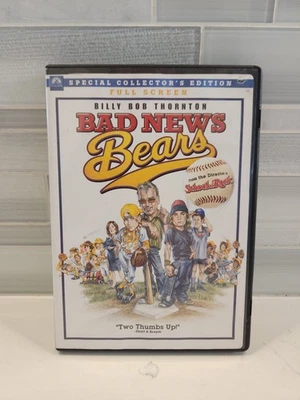 Bad News Bears Special Collectors Edition DVD 2005 Billy Bob Thorton Full Screen - Image 1 of 4