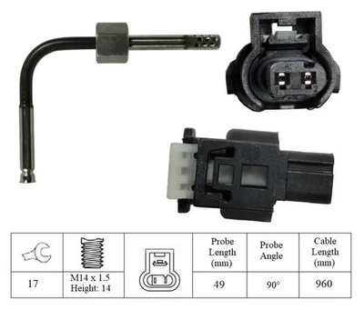 Intermotor Abgastemperatursensor für Chrysler 2005-2012 27224 LXT227 LGS7106 - Bild 1 von 4