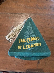 Vintage große Zedern des Libanon Essex Co. Forest Nr. 8 Freimaurer Freemason Hut 1931 - Bild 1 von 5