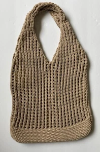 SOL and MER Häkel Webtasche Baumwolle Mokka Gr. Medium - Bild 1 von 4