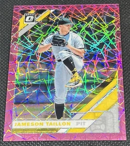 2019 Donruss Optic #188 Jameson Taillon Pink Velocity #/199 - Picture 1 of 2