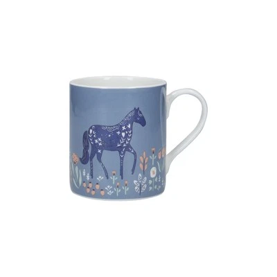 Taza de lata KitchenCraft porcelana fina de hueso caballo tallado en madera 33 ml, apta para lavavajillas Foto 1 de 4
