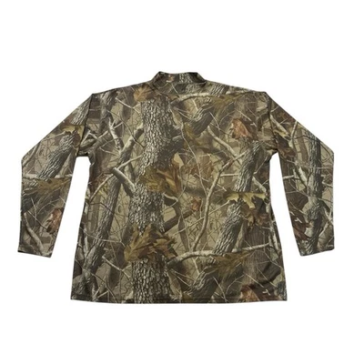 Realtree Hardwoods Camo Shirt Mens 2XL Long Sleeve Outfitter Ridge Hunting - Image 1 of 4