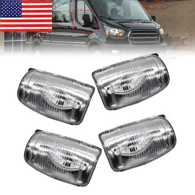 4Pcs Ford Transit 250 350HD 2015-21 Side Mirror Turn Signal Lights Left+Right - Imagem 1 de 4