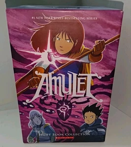 Amulet Eight Book Collection by Kazu Kibuishi (2018, Paperback) Graphic Novel - Picture 1 of 16