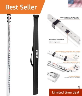 Vara de alumínio leve 9 pés - Design telescópico para fácil transporte - Imagem 1 de 4