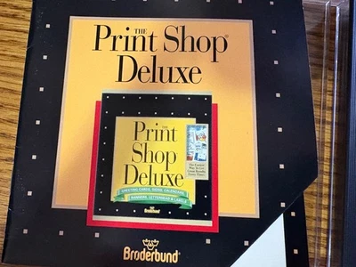 Broderbund The Print Shop Deluxe - Vintage Software CD - Image 1 of 2