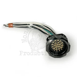 19-Pin Male Panel Mount Harness with 12AWG 1' leads - Picture 1 of 5