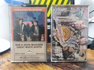 *RARE* Cassette Tapes Bob & Doug McKenzie: Great White North & Strange Brew OST - Picture 1 of 7