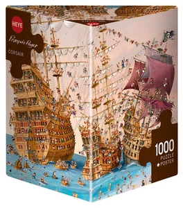 NEW Heye Jigsaw Puzzle 1000 Pieces 9+ Ages Triangular Corsair Francois Ruyer - Picture 1 of 2
