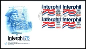 1976 Interphil Sc 1632 FDC ArtCraft cachet philately exhibition Philadelphia PA - Picture 1 of 1