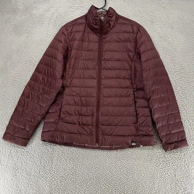 Chaqueta acolchada REI Down Puffer para mujer XL borgoña ligera empaquetable Foto 1 de 4