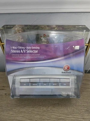 RadioShack 5-Way Tilting Auto-Sensing Stereo A/V Selector 15-1985 NOS & 2-Way 48 - Image 1 of 4