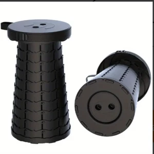 Portable Folding Stool Telescopic Chair Travel Fishing Camping Collapsible Seat - Picture 1 of 7