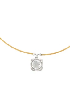 ¡Nuevo Collar Charriol Classique Diamantes Topacio Blanco Oro 18K! - Imagen 1 de 1