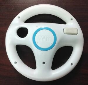 Racing Steering Wheel for Nintendo Wii Remote Controller OEM- White