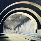 Vintage Pennsylvania Turnpike Linen Postcard Portal &amp; Tunnel Super Hwy Unposted