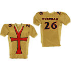 Maillot de football film Wordham #26 Dallas chevaliers cousu personnalisé comprend patch