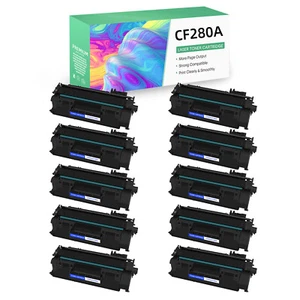CF280A Toner Cartridge Compatible with HP LaserJet Pro 400 MFP M425dn M425dw LOT - Picture 1 of 20