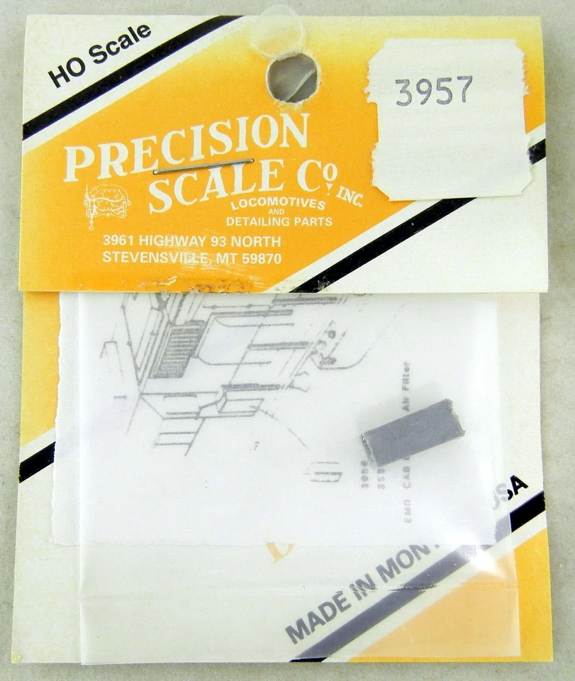 HO Scale Filter, Electric Air, Outside Mount, EMD Cab - Precision Scale C. #3957 - Image 1 of 1