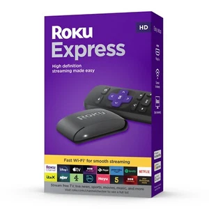ROKU Express HD Streaming Media Player Black- Used - Picture 1 of 4