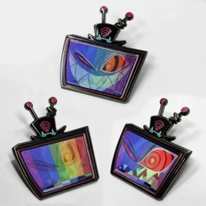 Hazbin Hotel Vox Head Triple Transition Lenticular Enamel Pin - Picture 1 of 4