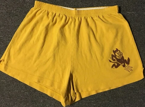 Vtg 90s ASU Sun Devils Spellout Shorts M Football Arizona Cardinals Track Gym Cover