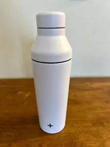 JoyJolt Vacuum Insulated Cocktail Protein Shaker (20 Oz White Stainless Steel) - Picture 1 of 5